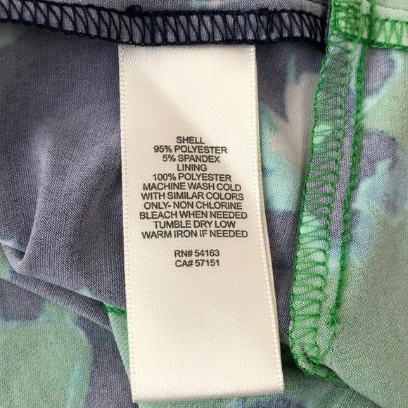 Eliza J Navy & Green Floral Print Dress, Size 14 - Picture 7 of 8